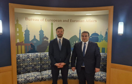 U.S. Assistant Secretary of State Brendan Hanrahan and Deputy Minister Lasha Darsalia