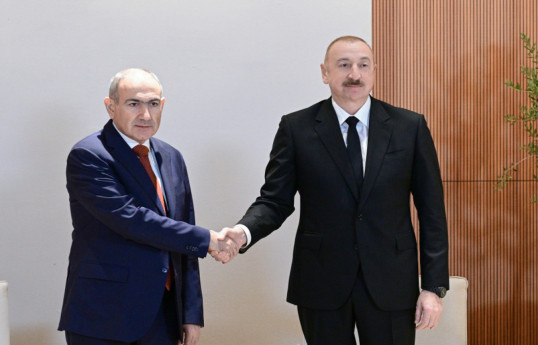 Armenian PM Nikol Pashinyan and Ilham Aliyev, President of the Republic of Azerbaijan