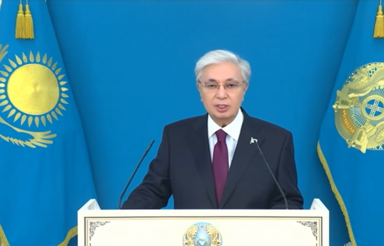 Kazakh President Kassym-Jomart Tokayev