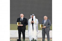 Abu Dhabi hosted awarding ceremony of Zayed Award for Human Fraternity, President Ilham Aliyev was presented with the award -VIDEO -UPDATED-4 