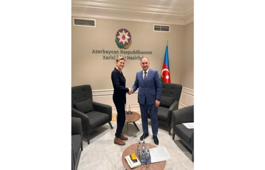 Ambassador Marianne de Jong and  new Director of the Europe Department at the MFA of Azerbaijan, Mr. Mammad Talibov