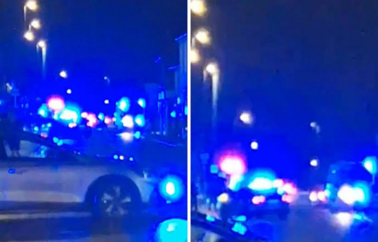Three university students stabbed outside train station in London