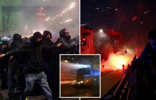 Police, anti-Olympics protesters clash in Milan