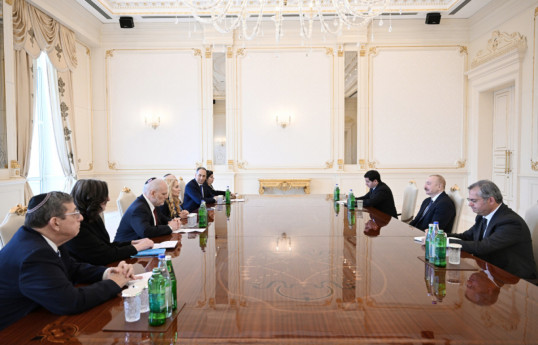 President Ilham Aliyev received delegation of Conference of Presidents of Major American Jewish Organizations