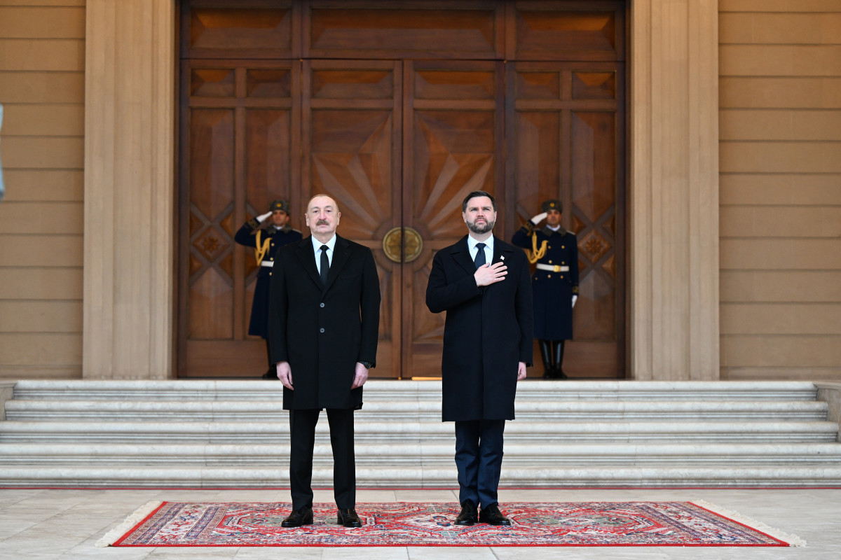Official welcome ceremony held in Baku for Vice President of the United States