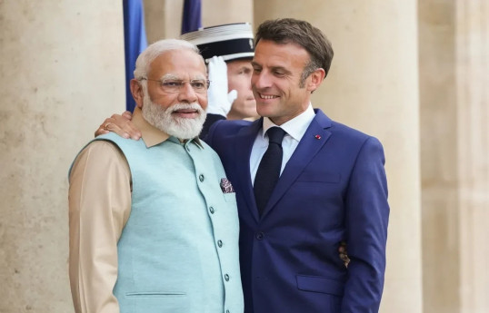 Prime Minister Narendra Modi, French President Emmanuel Macron