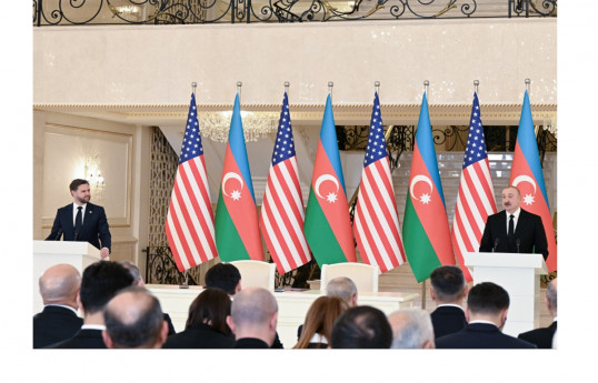 U.S. Vice President James David Vance, Azerbaijani President Ilham Aliyev