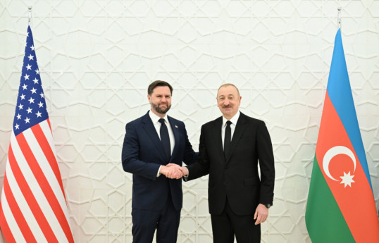 Vice President of the United States, James David Vance, and President Ilham Aliyev