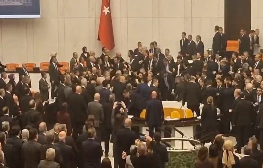Tension erupts in Turkish parliament ahead of new ministers’ swearing-in ceremony