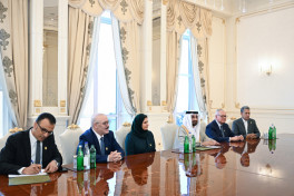 President Ilham Aliyev received delegation of Arab Parliament led by its President