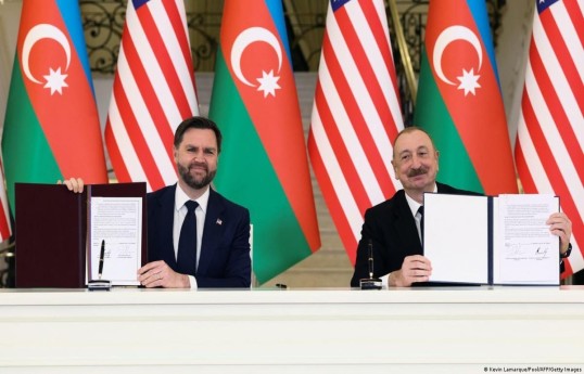 U.S. Vice President James David Vance  and Ilham Aliyev, President of the Republic of Azerbaijan
