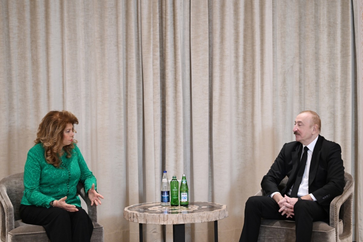 President of the Republic of Bulgaria Iliana Iotova and Ilham Aliyev, President of the Republic of Azerbaijan