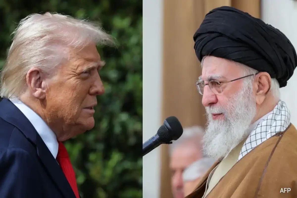 U.S. President Donald Tramp and Iran’s Supreme Leader  Ayatollah Ali Khamenei 