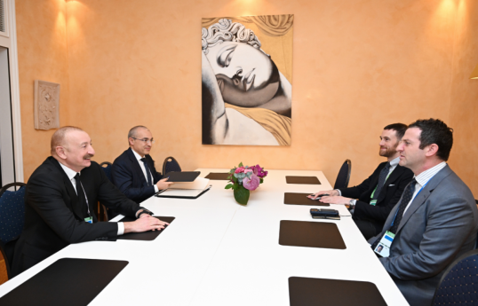 President Ilham Aliyev met with President of Global Affairs at The Goldman Sachs Group, Inc. in Munich