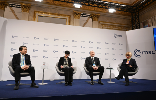 President Ilham Aliyev participated in panel discussion in Munich -PHOTO -UPDATED-1 