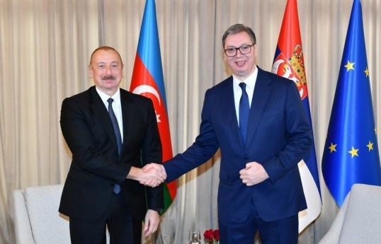 President Ilham Aliyev sent a congratulatory letter to Aleksandar Vučić