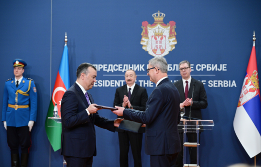 Azerbaijan-Serbia documents exchanged