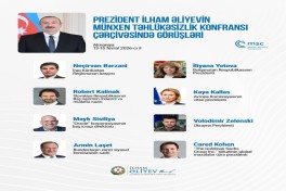 President Ilham Aliyev makes post about meetings held within framework of Munich Security Conference
