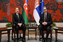 President Ilham Aliyev held one-on-one meeting with Serbian President Aleksandar Vučić in Belgrade -UPDATED 