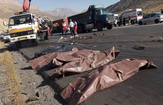 Four die as vehicles carrying Afghan nationals collide in Iran