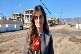 Fidan Mammadli, an employee of the Public Relations Department of the Restoration, Construction and Management Service in the Aghdam, Fuzuli and Khojavand districts