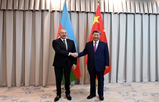 President of the Republic of Azerbaijan Ilham Aliyev and Xi Jinping, President of the People's Republic of China