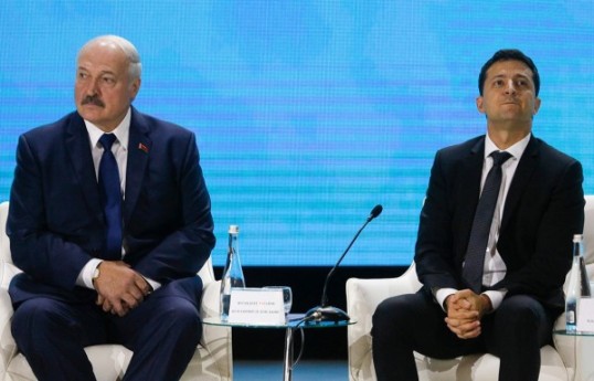 Alexander Lukashenko, President of Belarus and Volodymyr Zelenskyy, President of Ukraine