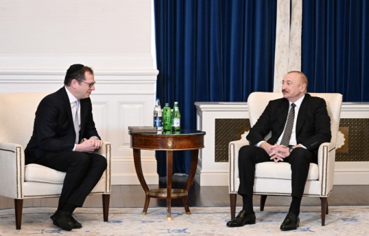 President Ilham Aliyev met with CEO of American Israel Public Affairs Committee and other senior staff in Washington