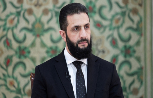 Syria's de facto leader Ahmed al-Sharaa