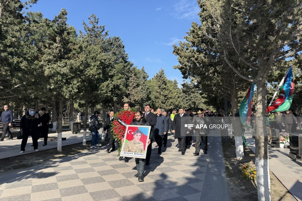 Remains of missing female servicemember from First Karabakh War buried in Sumgayit - PHOTO 