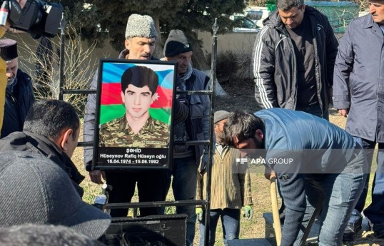 Remains of First Karabakh War missing martyr Rafig Huseynov laid to rest in Lokbatan