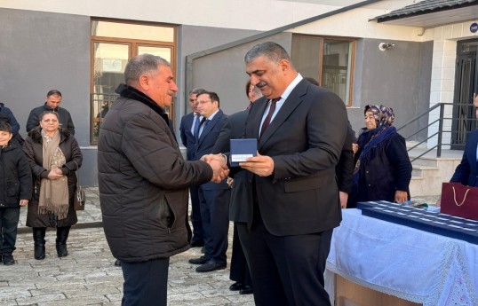 First group of residents relocated to city and village of Khojavend receive house keys - UPDATED -PHOTO 