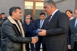First group of residents relocated to city and village of Khojavend receive house keys - UPDATED -PHOTO 