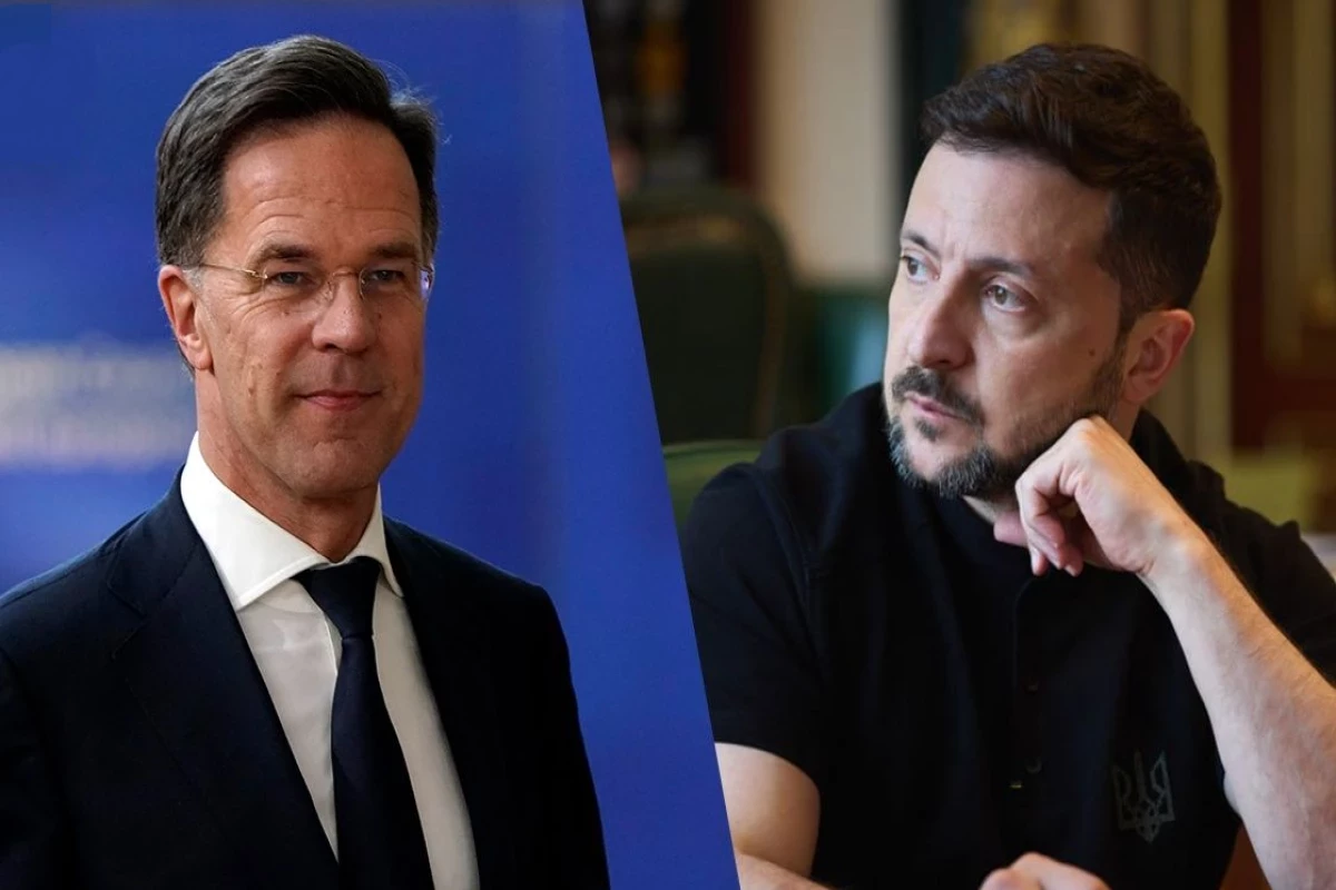 Ukrainian President Volodymyr Zelenskyy and NATO Secretary General Mark Rutte