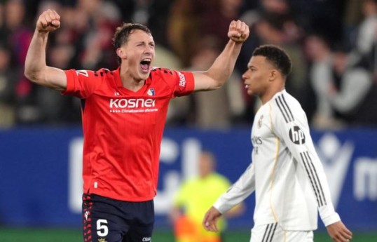 Real Madrid lost to Osasuna for the first time in 15 years