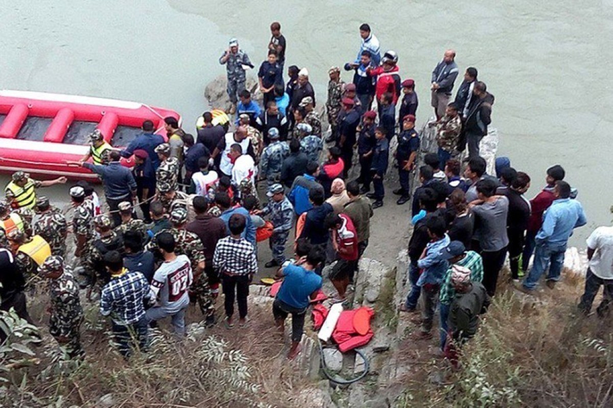 18 dead as bus plunges into river in central Nepal