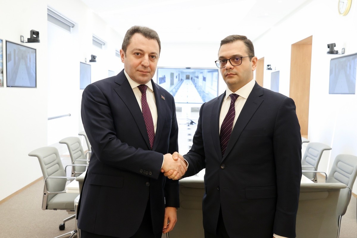 Deputy Foreign Minister of Azerbaijan Elnur Mammadov and Deputy Foreign Minister of Armenia Robert Abisoghomonyan