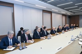Azerbaijani FM discusses regional security situation with Turkish and Georgian representatives - PHOTO 
