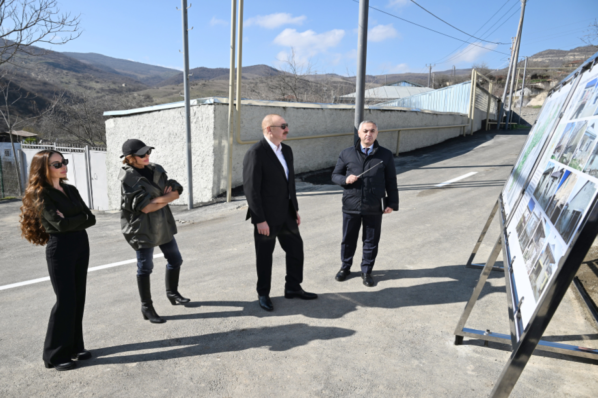 President Ilham Aliyev inspected reconstruction progress in Khanabad village of Khojaly district-UPDATED 