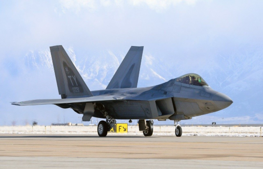 12 US Air Force F-22 fighter jets have arrived at airbase in southern Israel