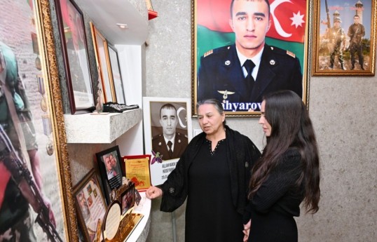Leyla Aliyeva visits family of Hero of Patriotic War Shahin Allahyarov