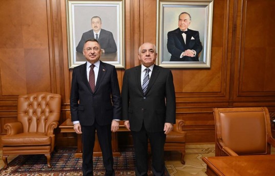 Azerbaijan PM Ali Asadov meets Türkiye’s Foreign Affairs Committee Chair Fuat Oktay