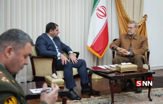 Armenian Defense Minister Suren Papikyan, Secretary of Iran’s Supreme National Security Council Ali Larijani