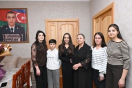 Leyla Aliyeva visits family of Hero of Patriotic War Shahin Allahyarov