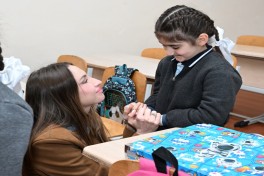 Leyla Aliyeva and Alena Aliyeva visit boarding school and STEAM Center in Guba -PHOTO 