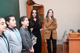 Leyla Aliyeva and Alena Aliyeva visit boarding school and STEAM Center in Guba -PHOTO 