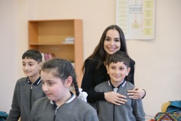 Leyla Aliyeva and Alena Aliyeva visit boarding school and STEAM Center in Guba -PHOTO 