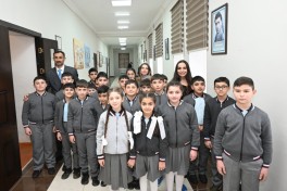 Leyla Aliyeva and Alena Aliyeva visit boarding school and STEAM Center in Guba -PHOTO 