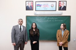 Leyla Aliyeva and Alena Aliyeva visit boarding school and STEAM Center in Guba -PHOTO 