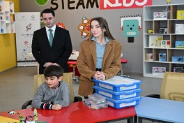 Leyla Aliyeva and Alena Aliyeva visit boarding school and STEAM Center in Guba -PHOTO 